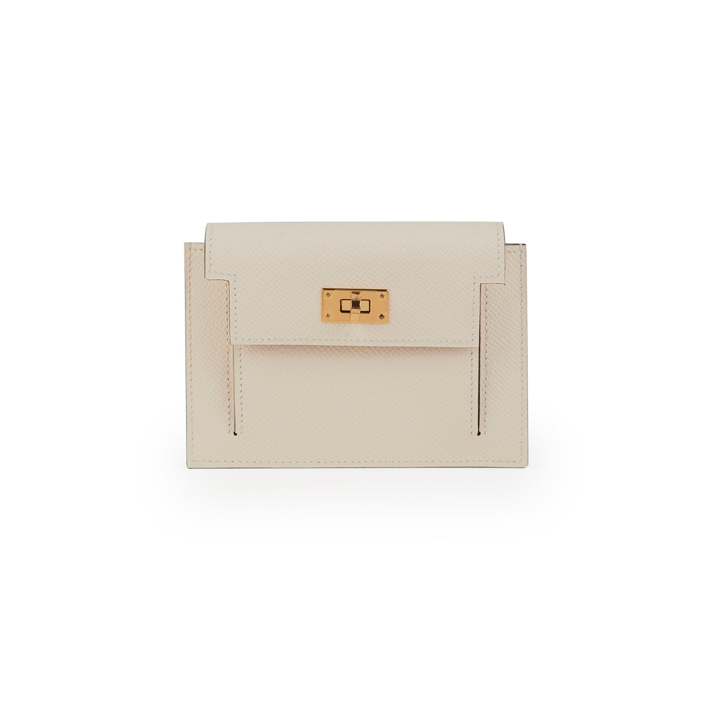 Hermes Kelly Pocket Compact Wallet Nata