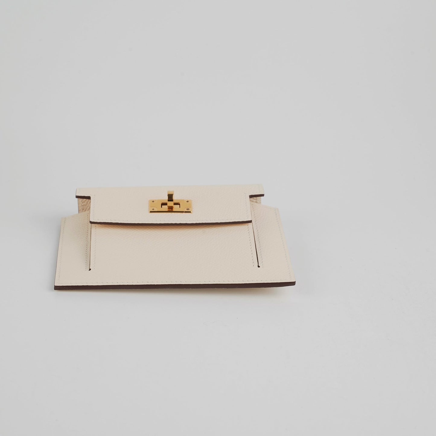 Hermes Kelly Pocket Compact Wallet Nata