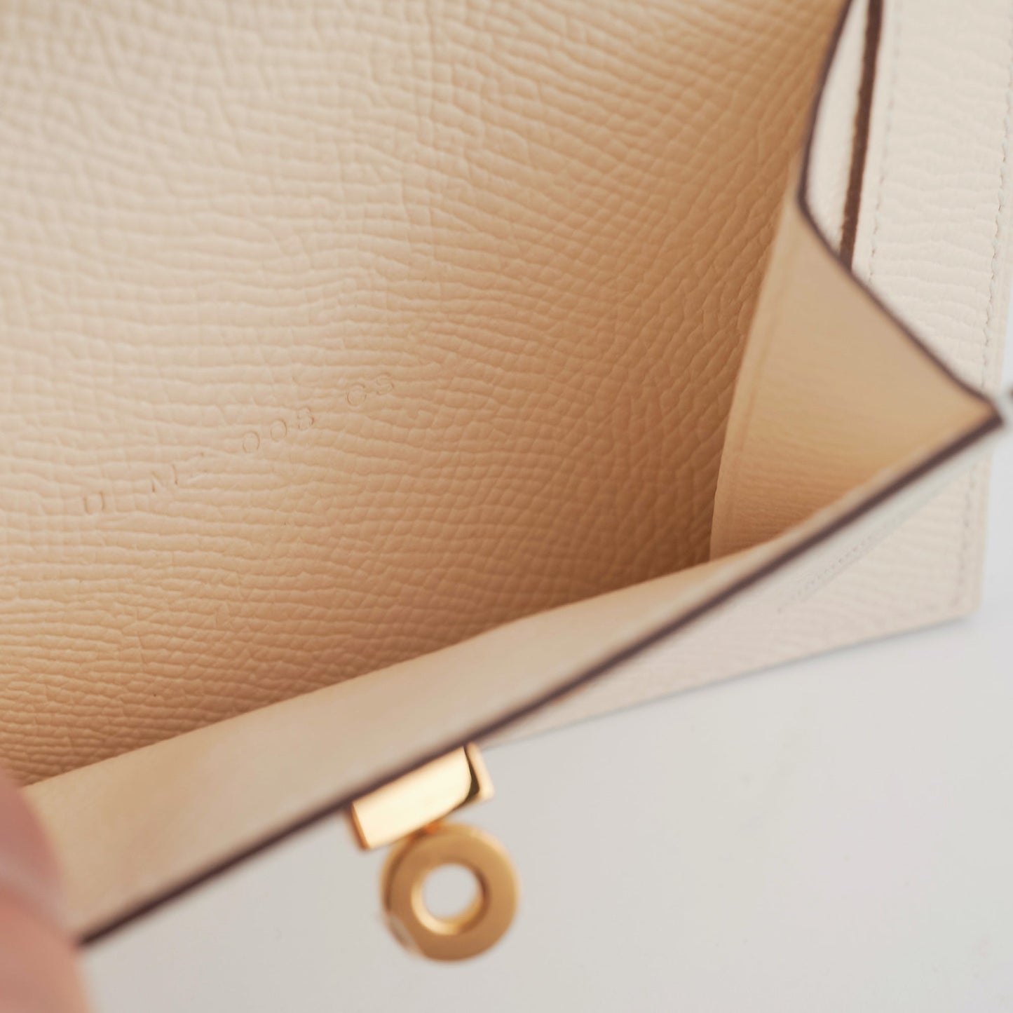Hermes Kelly Pocket Compact Wallet Nata