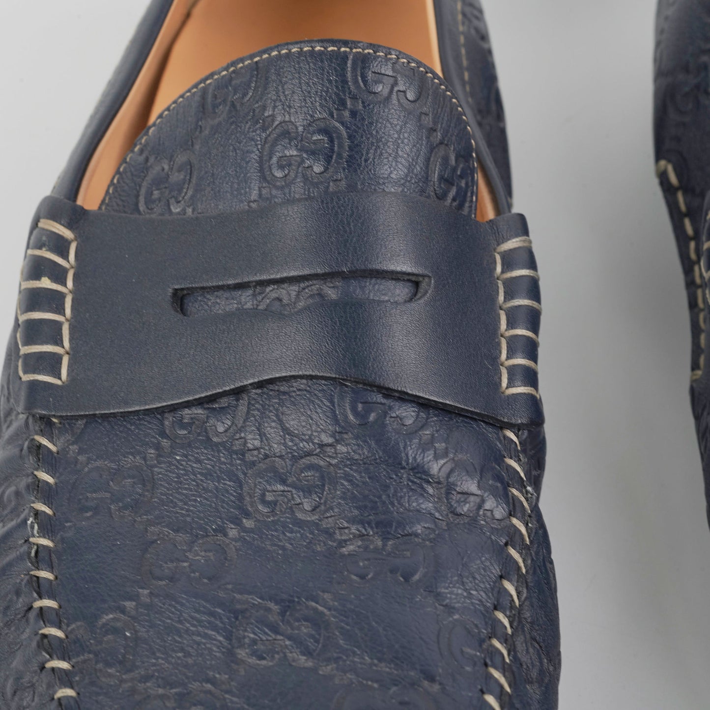 Gucci Men's Loafers Navy Size US 10