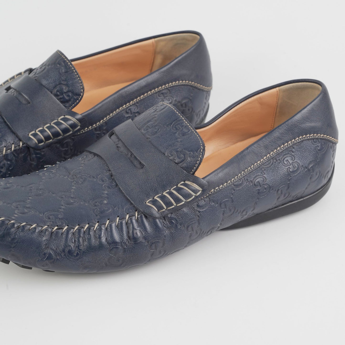 Gucci Men's Loafers Navy Size US 10