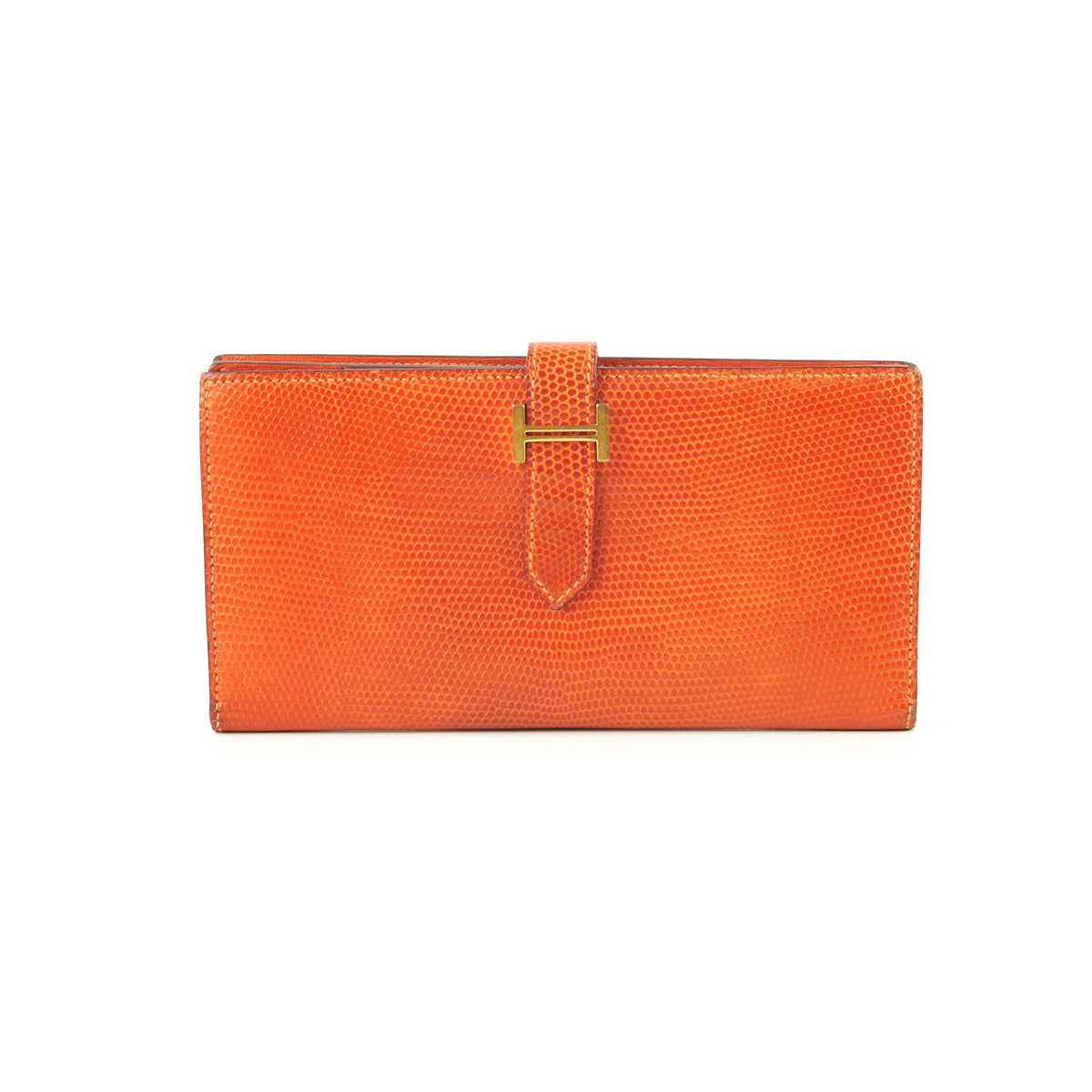 Hermes Bearn Wallet Orange