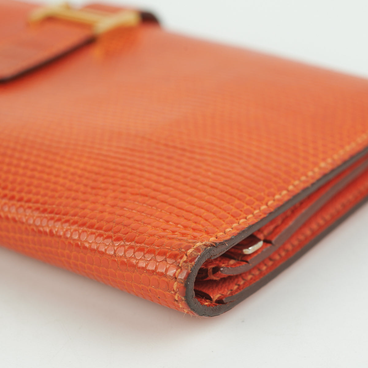 Hermes Bearn Wallet Orange