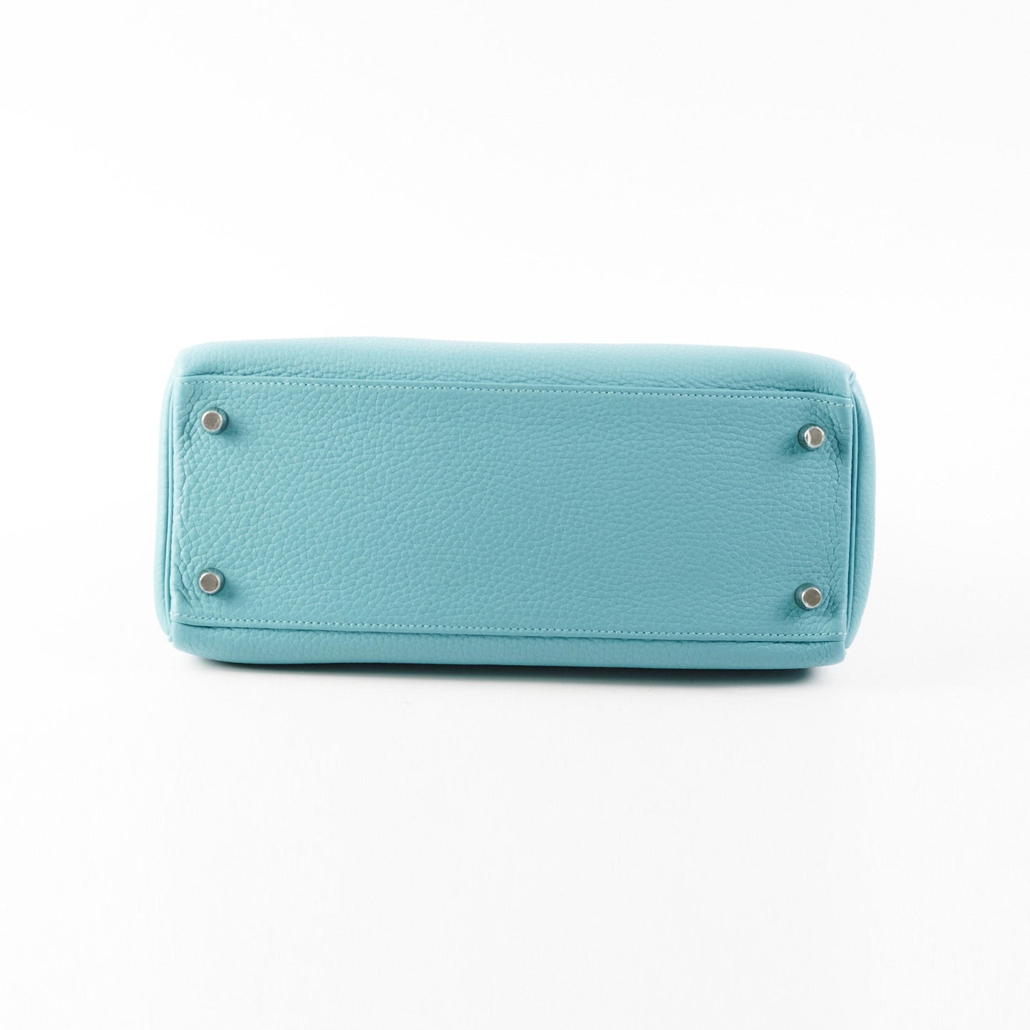 Hermes Kelly 28 Clemence Blue Jeans