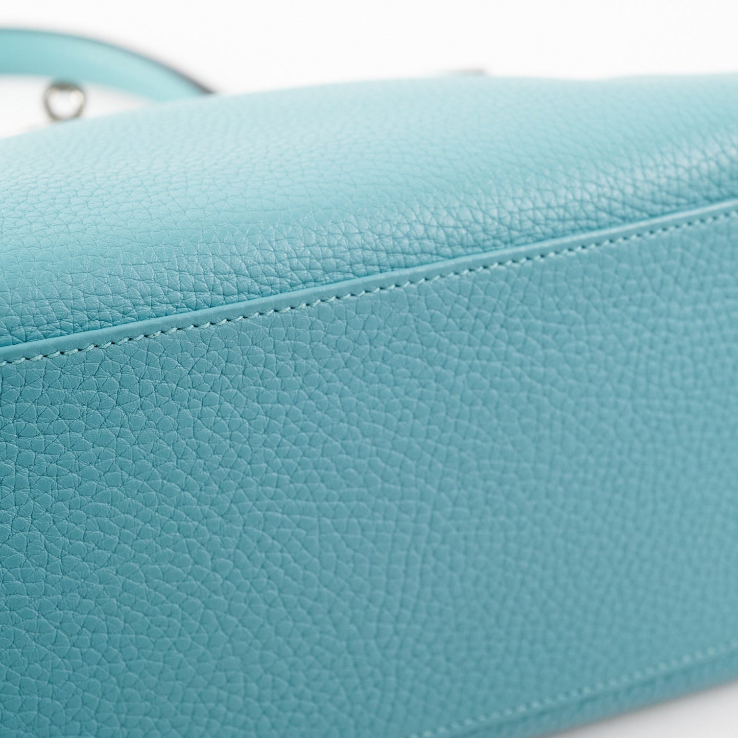 Hermes Kelly 28 Clemence Blue Jeans