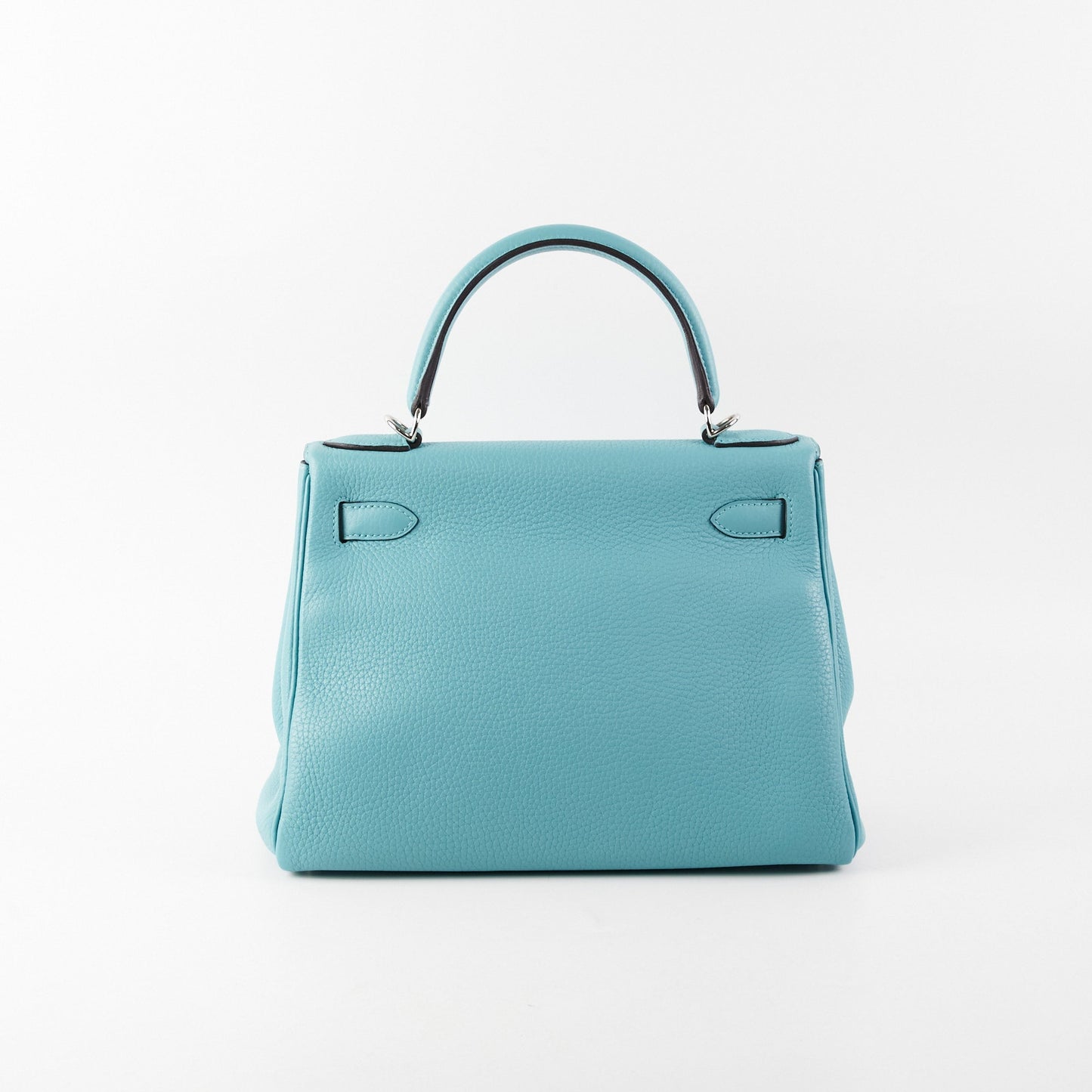 Hermes Kelly 28 Clemence Blue Jeans