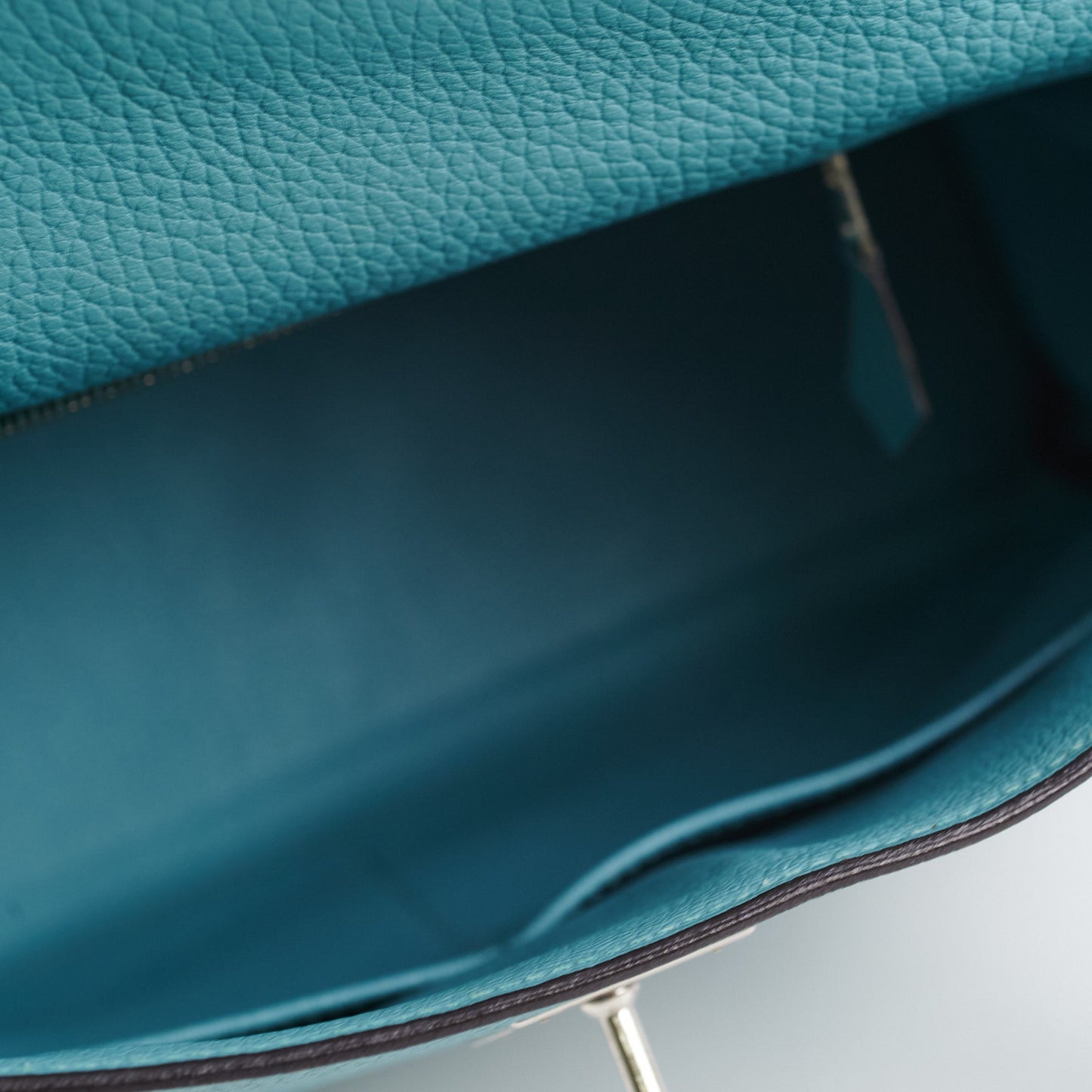 Hermes Kelly 28 Clemence Blue Jeans