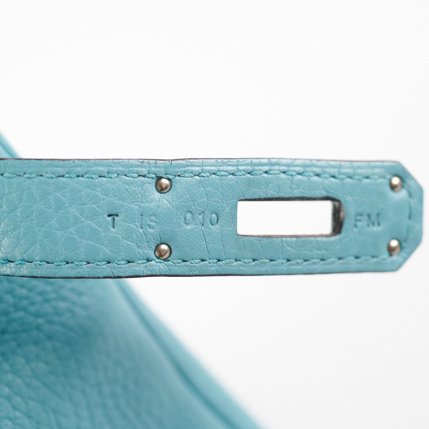 Hermes Kelly 28 Clemence Blue Jeans