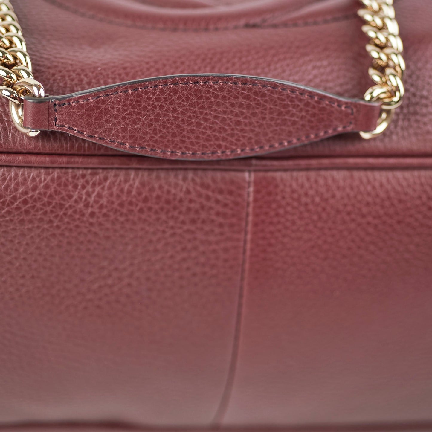 Gucci Soho Medium Chain Bag Burgundy