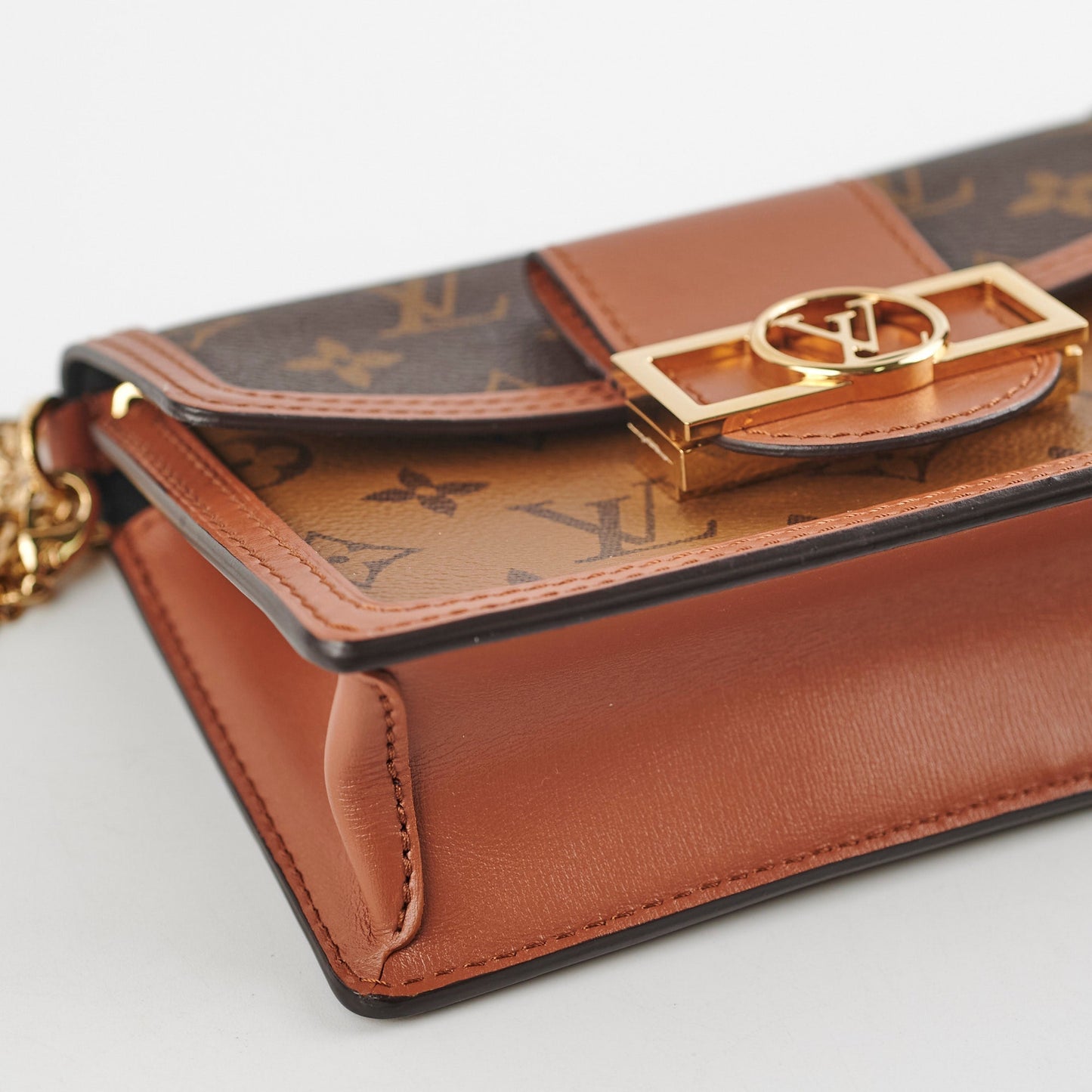 Louis Vuitton Dauphine Chain Wallet Monogram Bag