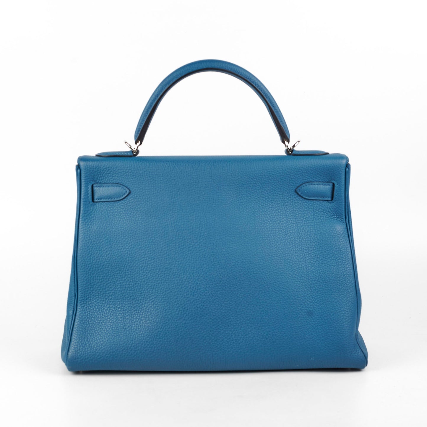 Hermes Kelly 32 Togo Blue- T Stamp
