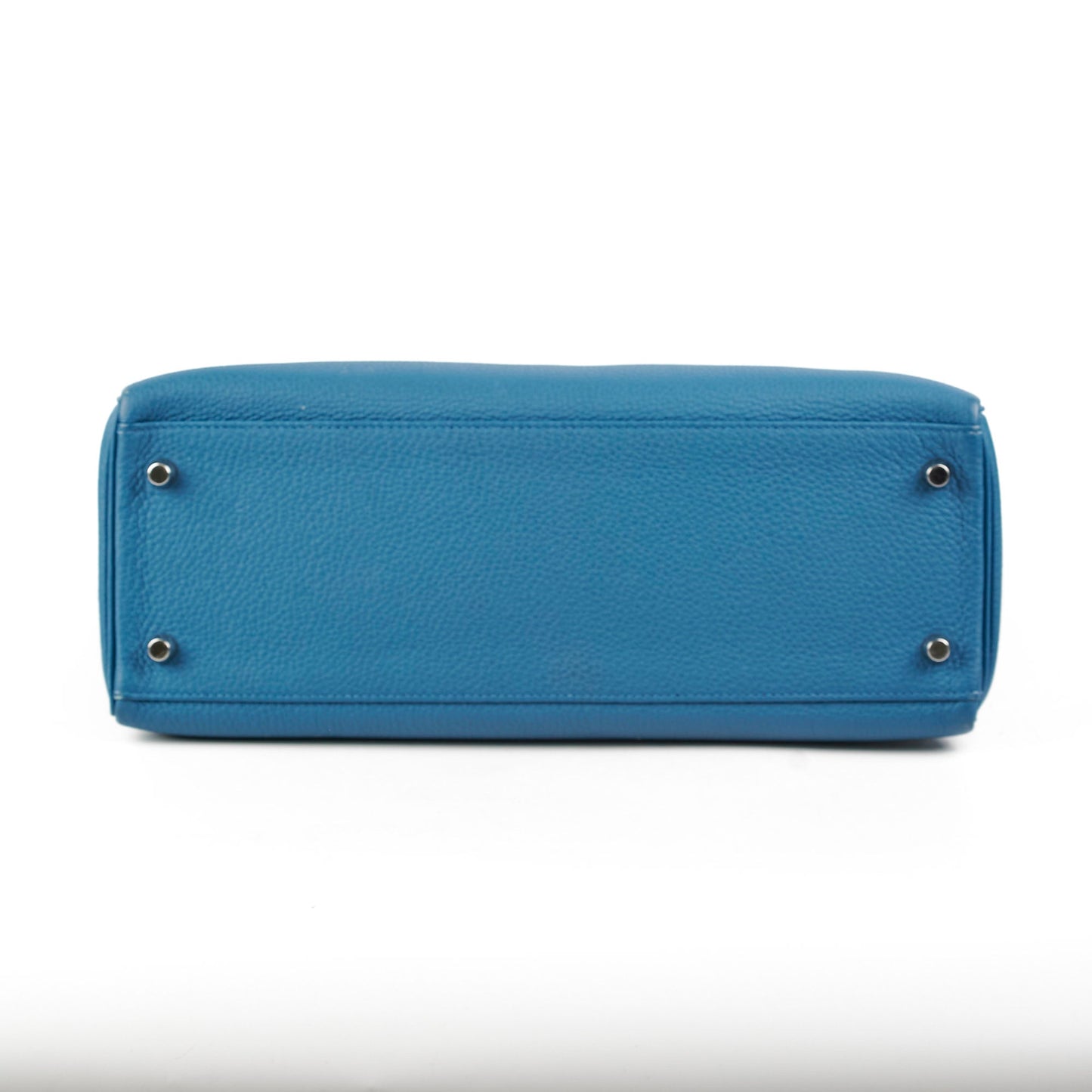 Hermes Kelly 32 Togo Blue- T Stamp