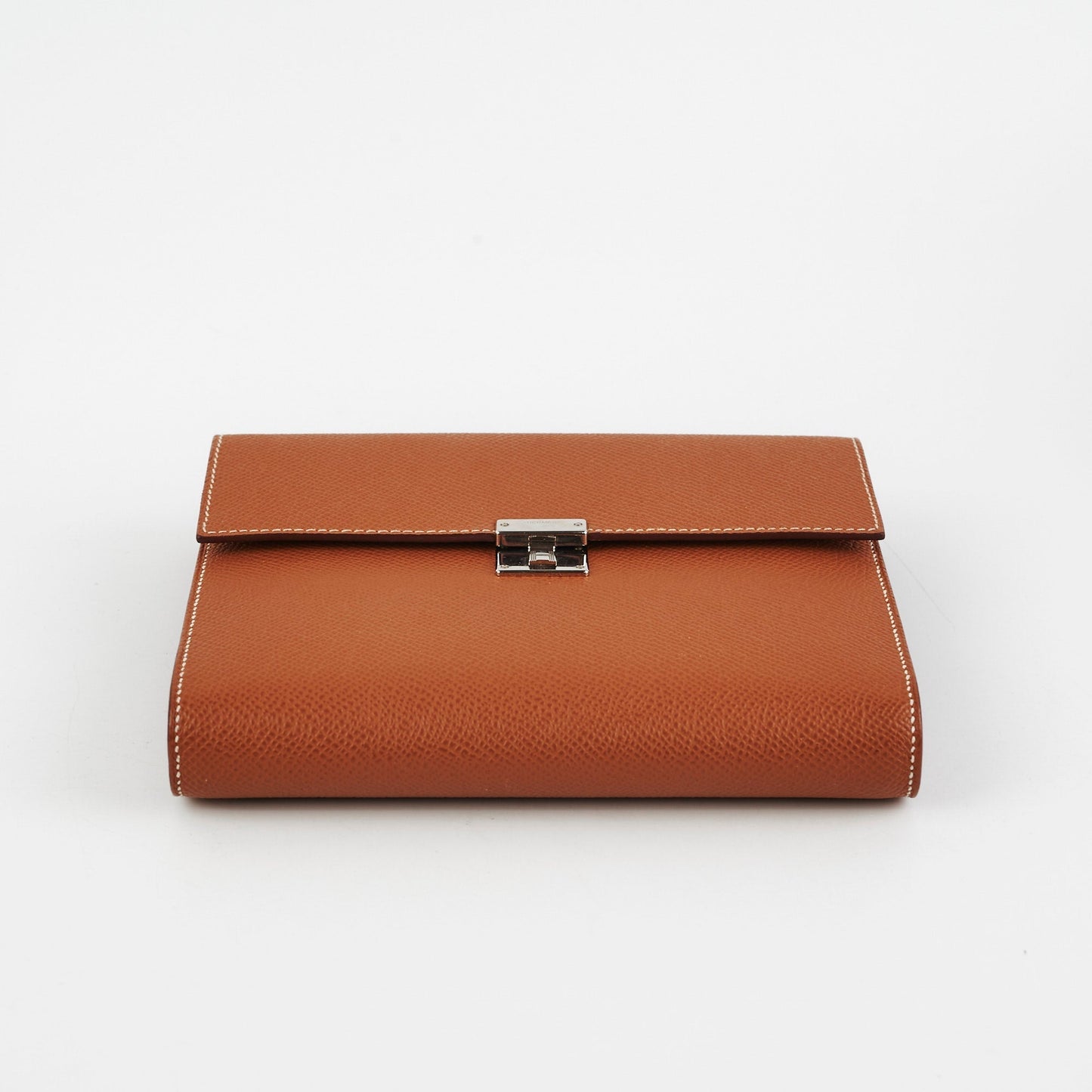 Hermes Clic 16 Epsom Gold Wallet On Chain - U Stamp