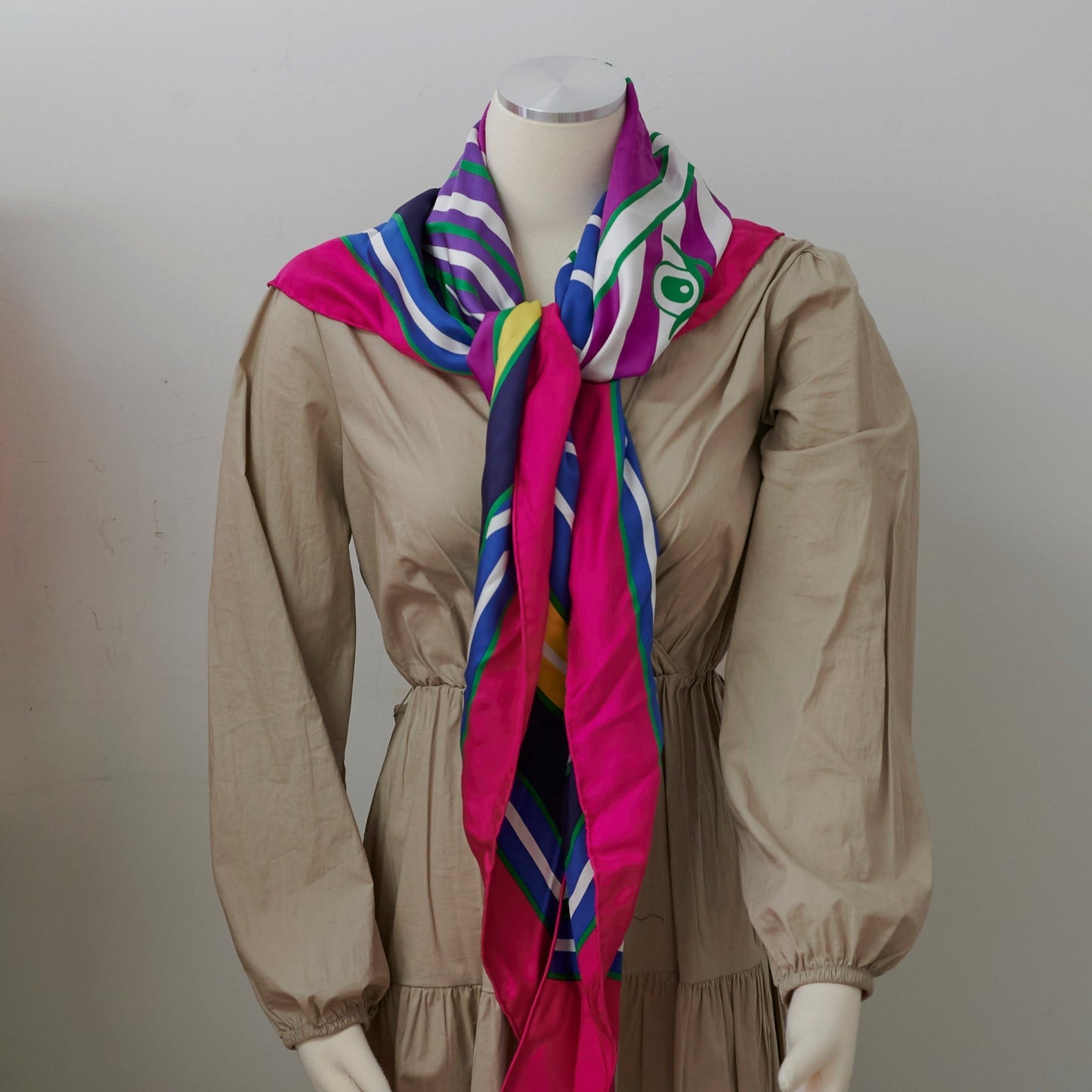 Hermes Large Triangle Multicolour Scarf
