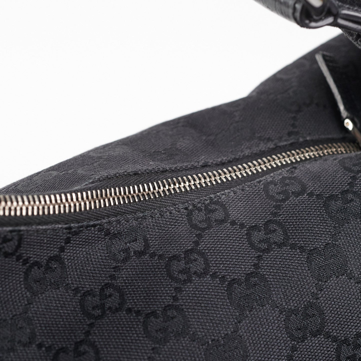 Gucci Horsebit Hobo GG Medium Bag Black