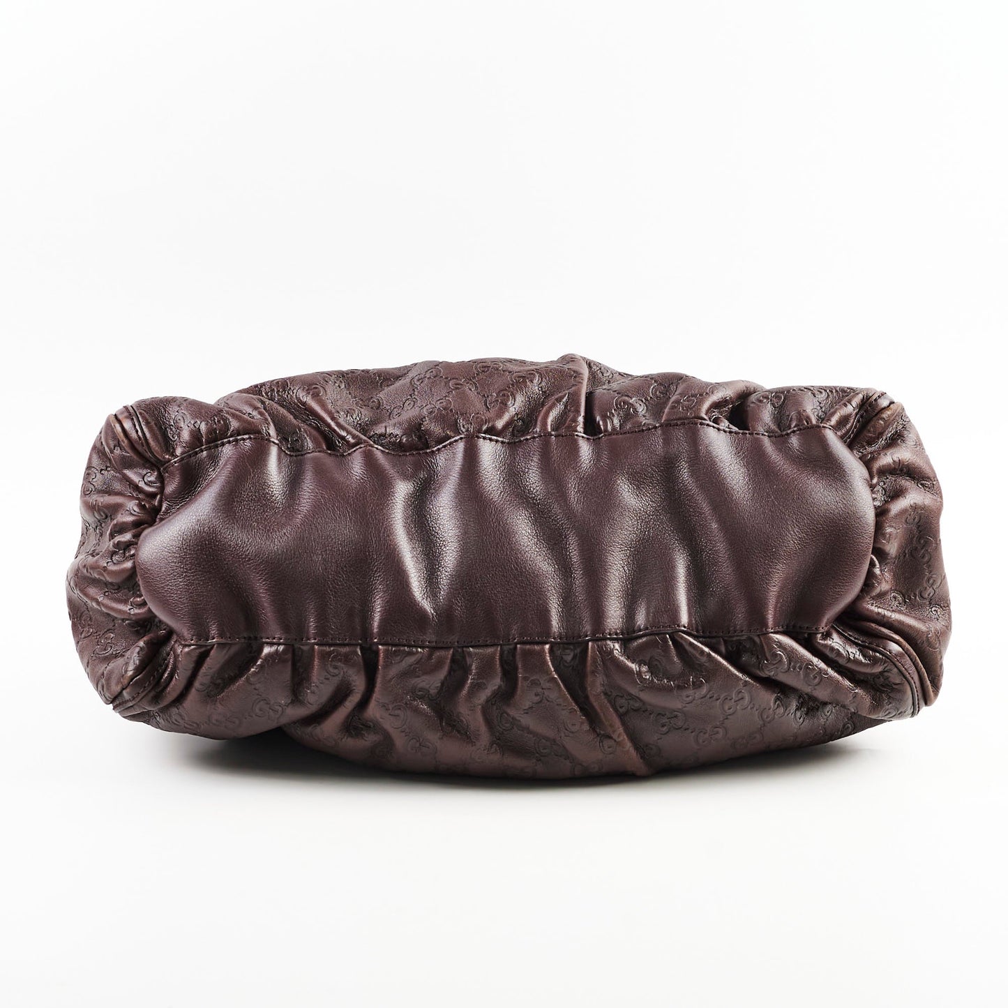 Gucci Guccissima Leather Soulder Bag Brown