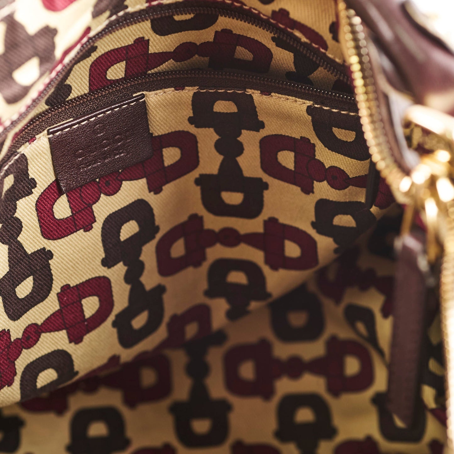 Gucci Guccissima Leather Soulder Bag Brown