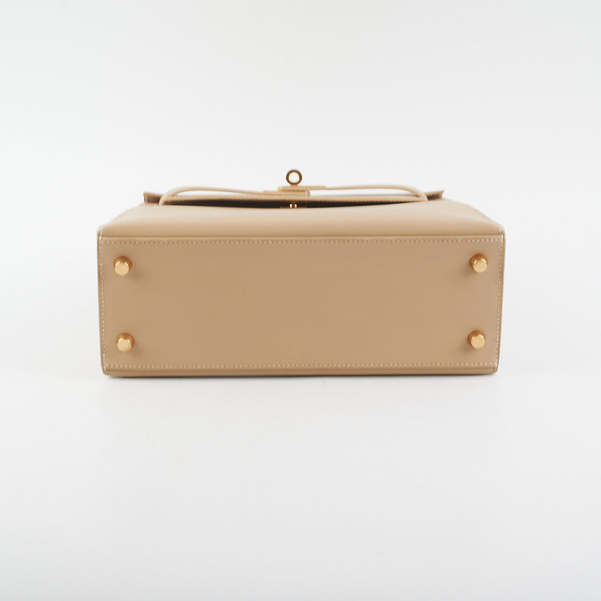 Hermes Kelly 25 Beige Chaminox - [G] Stamp
