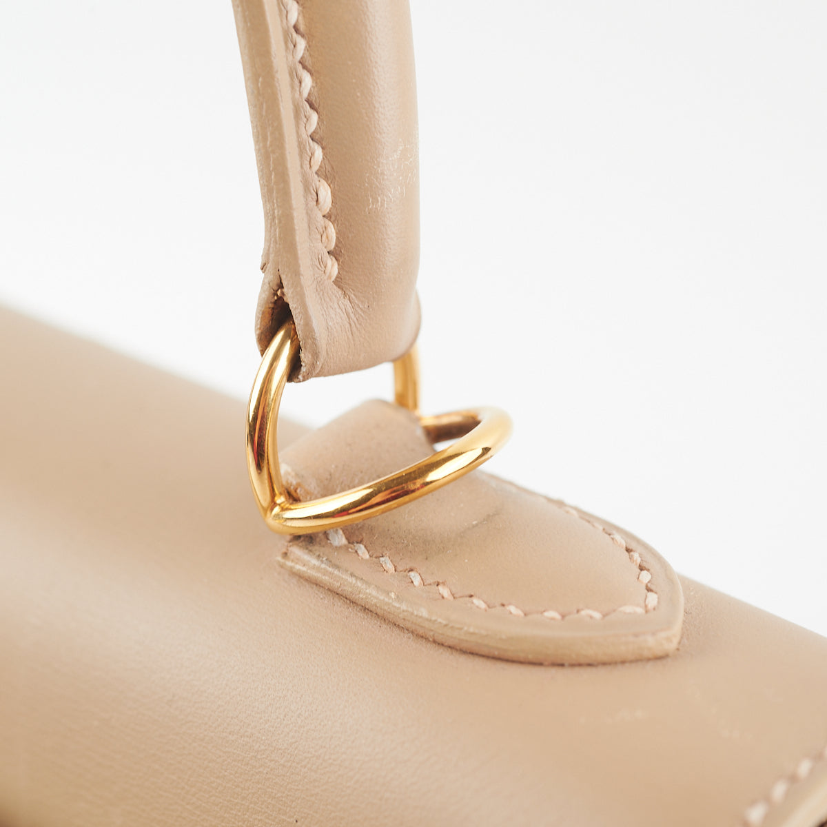 Hermes Kelly 25 Beige Chaminox - [G] Stamp