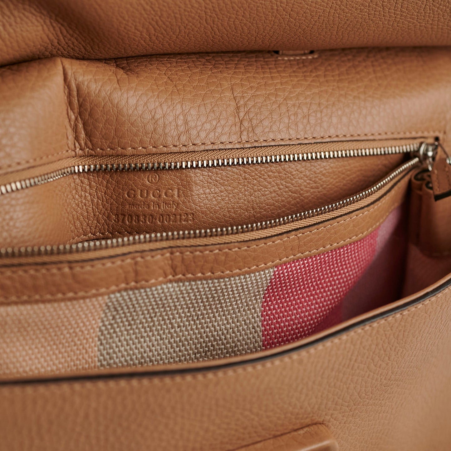 Gucci Large Beige Bamboo Leather Bag