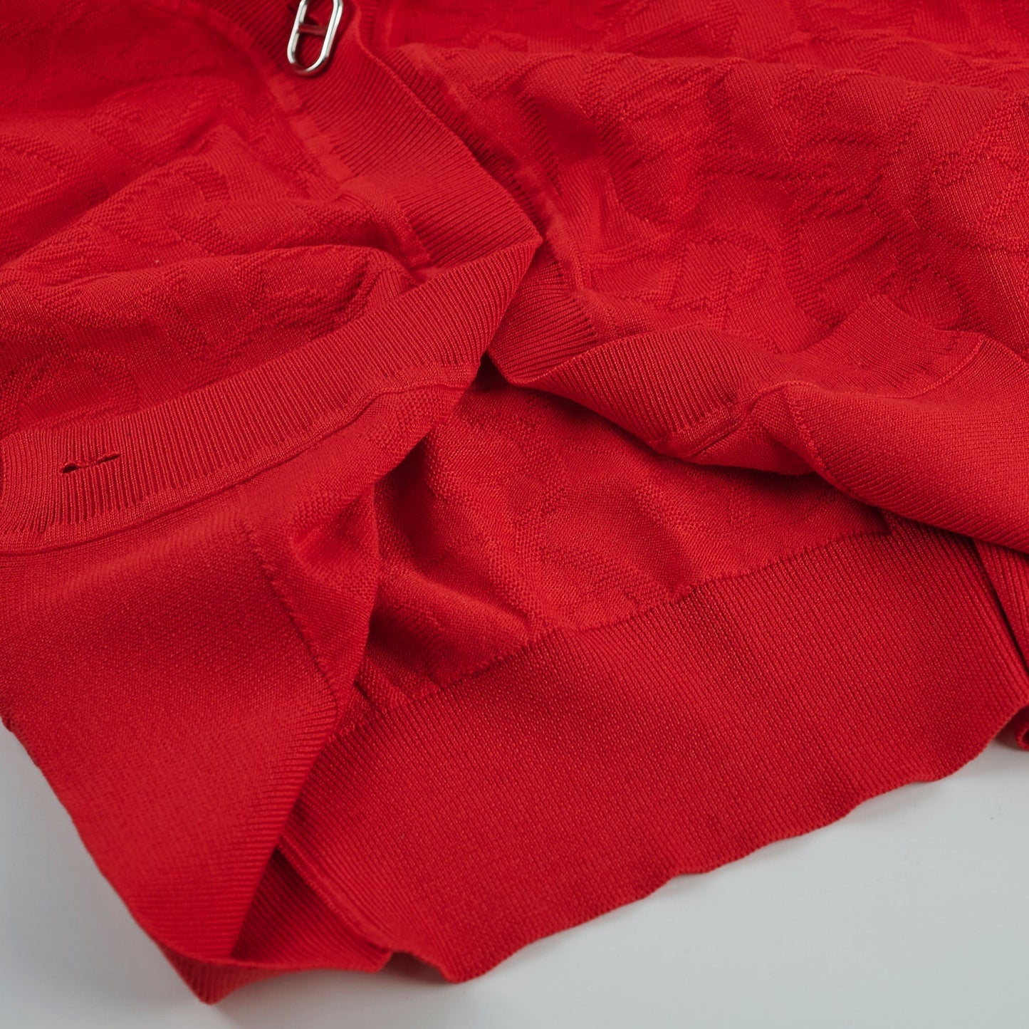 Hermes Naoussa Long Sleeve Cardigan Red Size 36