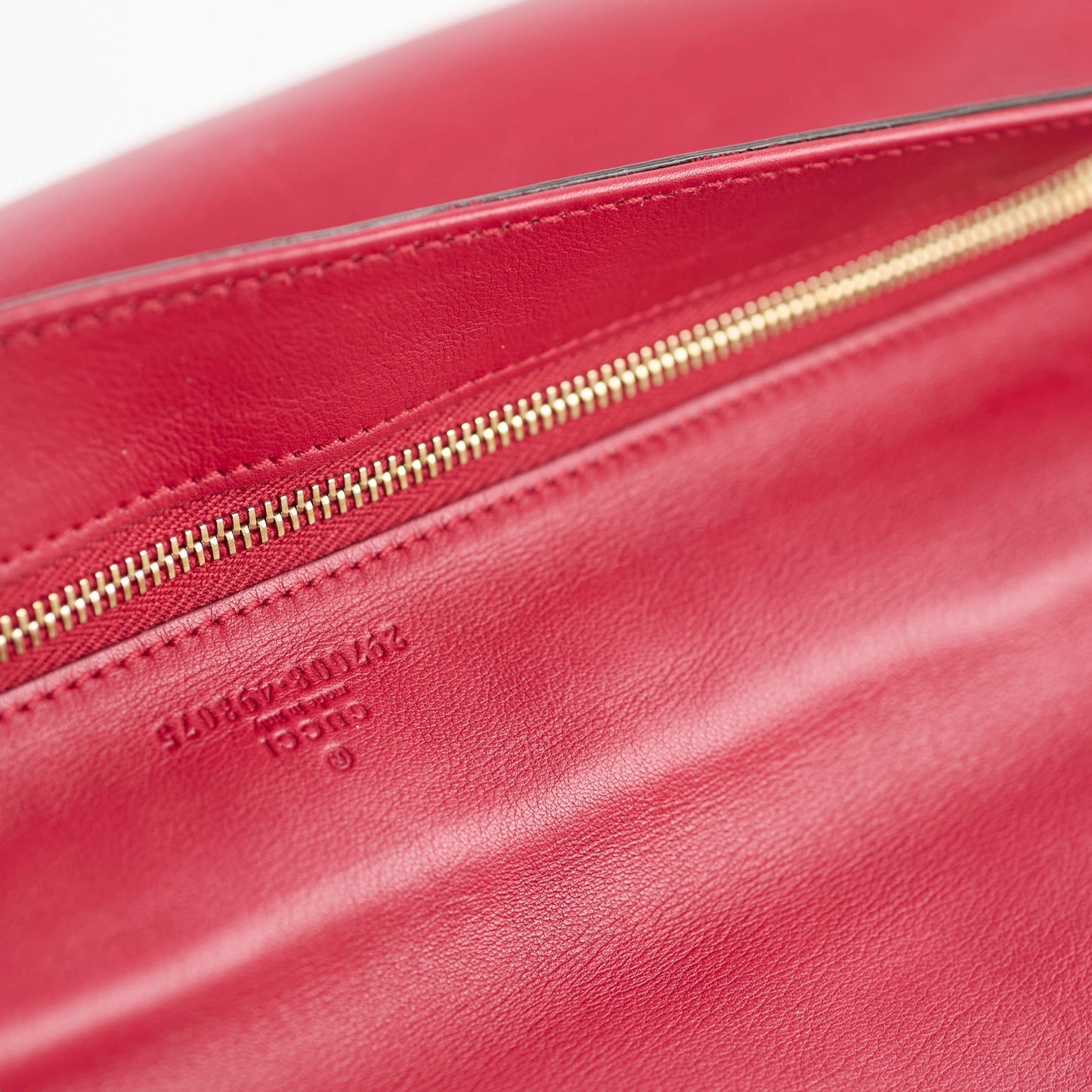 Gucci Leather Tassle Clutch Red