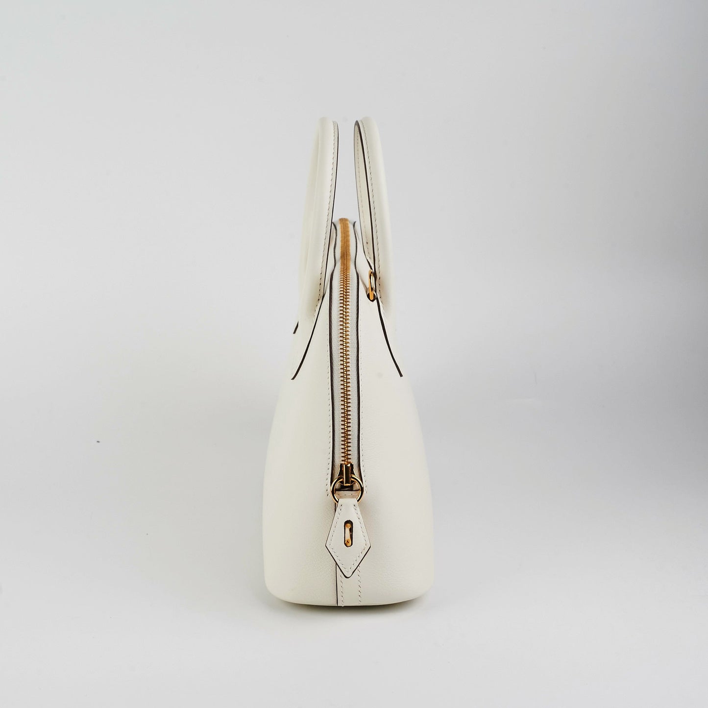 Hermes Bolide 25 Evercolor Blanc/Sesame U stamp (2022)
