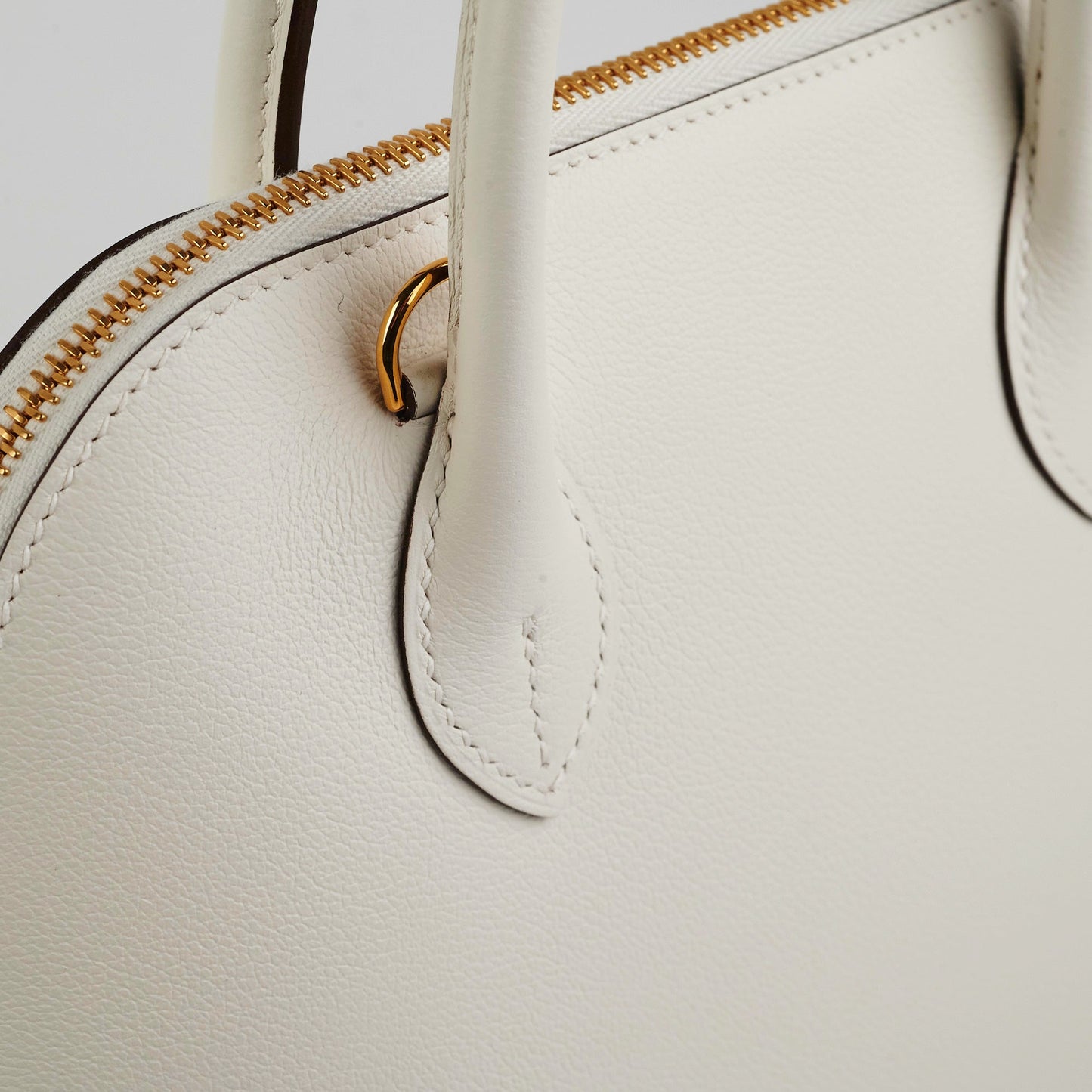 Hermes Bolide 25 Evercolor Blanc/Sesame U stamp (2022)