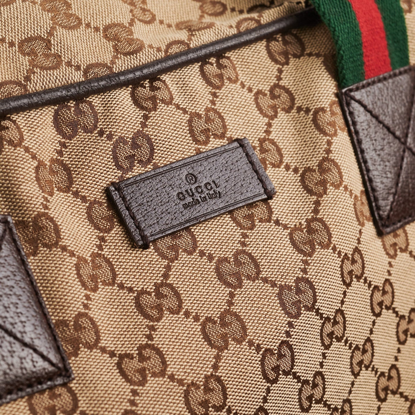 Gucci Monogram Canvas Duffle Bag