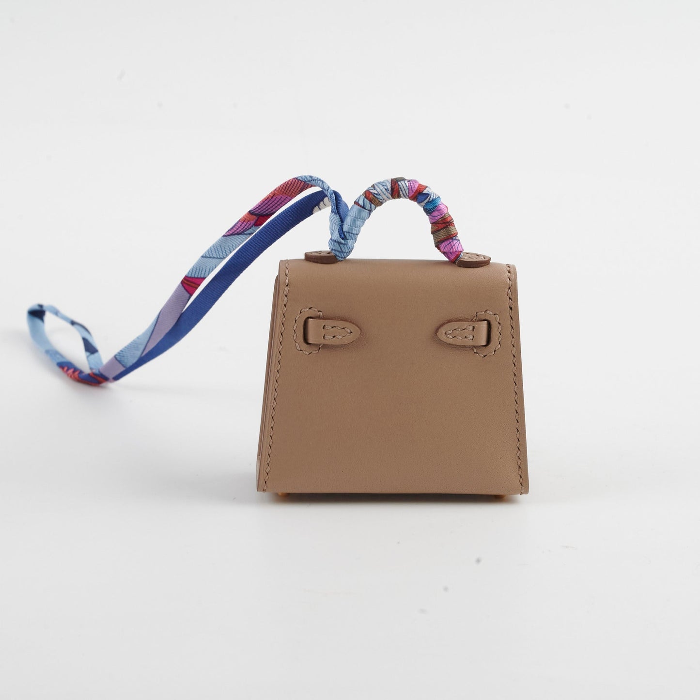 Hermes Kelly Twilly Bag Charm Argile/Bleu