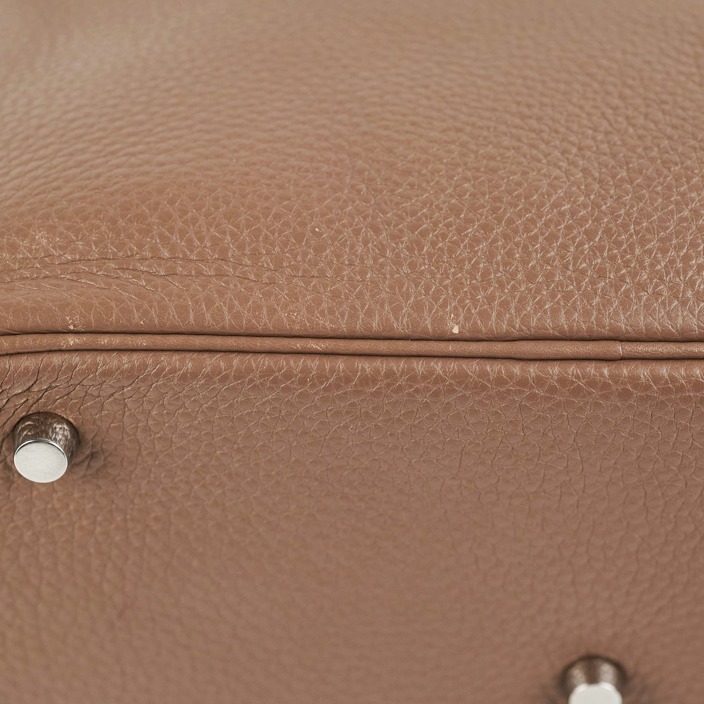 Hermes Lindy 30 Etoupe Q Square Stamp