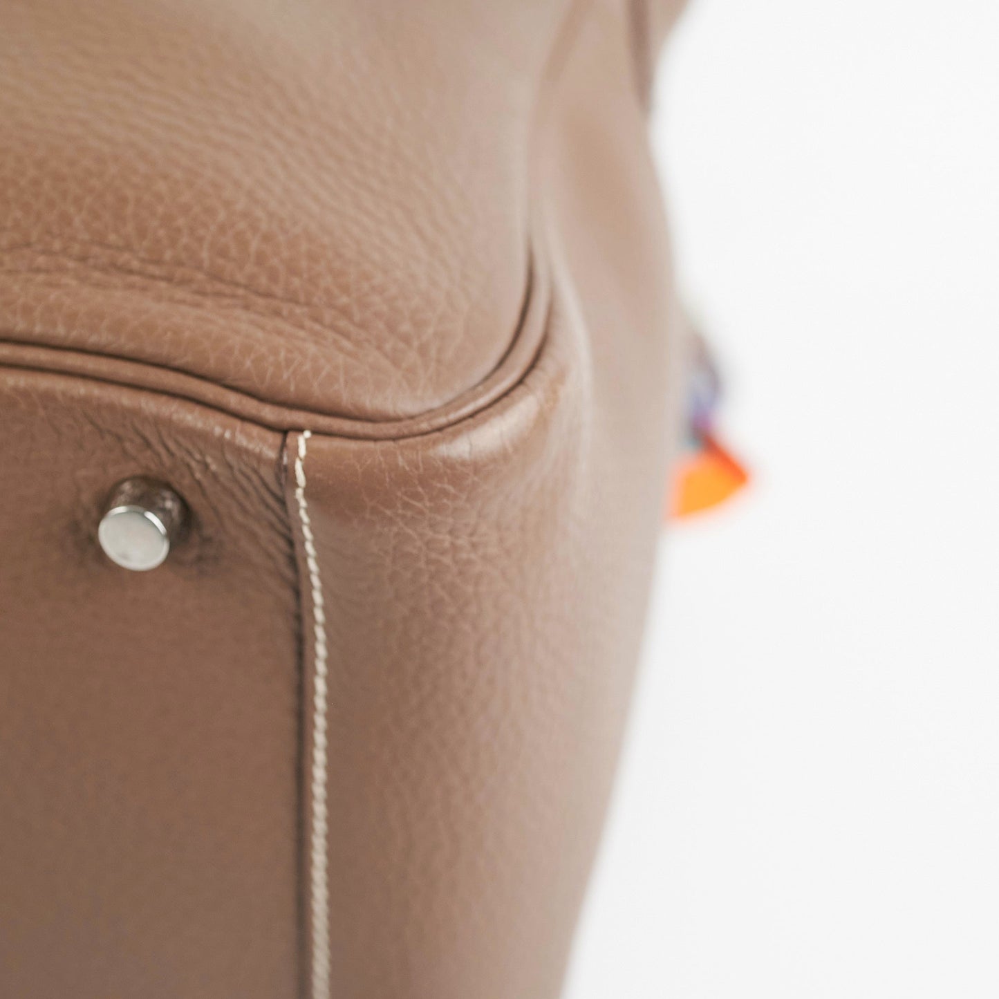 Hermes Lindy 30 Etoupe Q Square Stamp