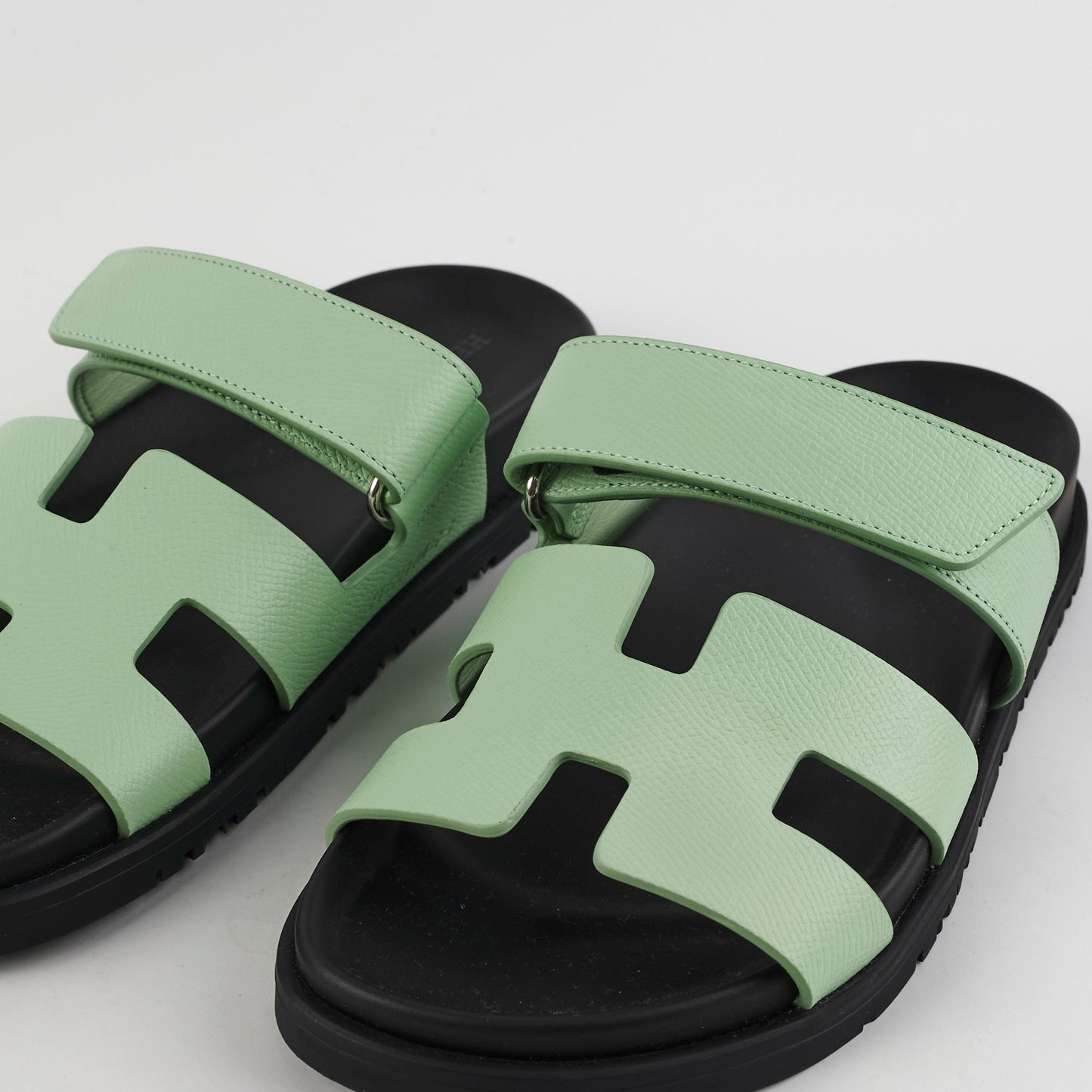 Hermes Vert Jade Sandales Chypre Size 36