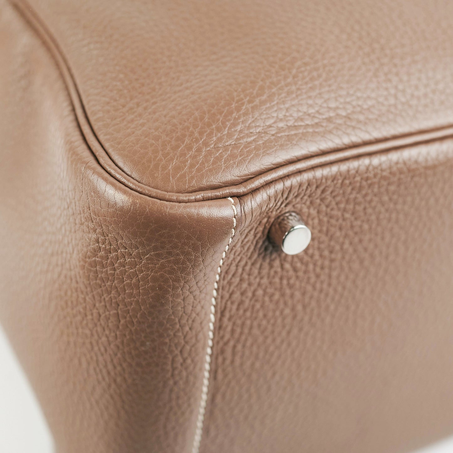 Hermes Lindy 30 Etoupe Q Square Stamp
