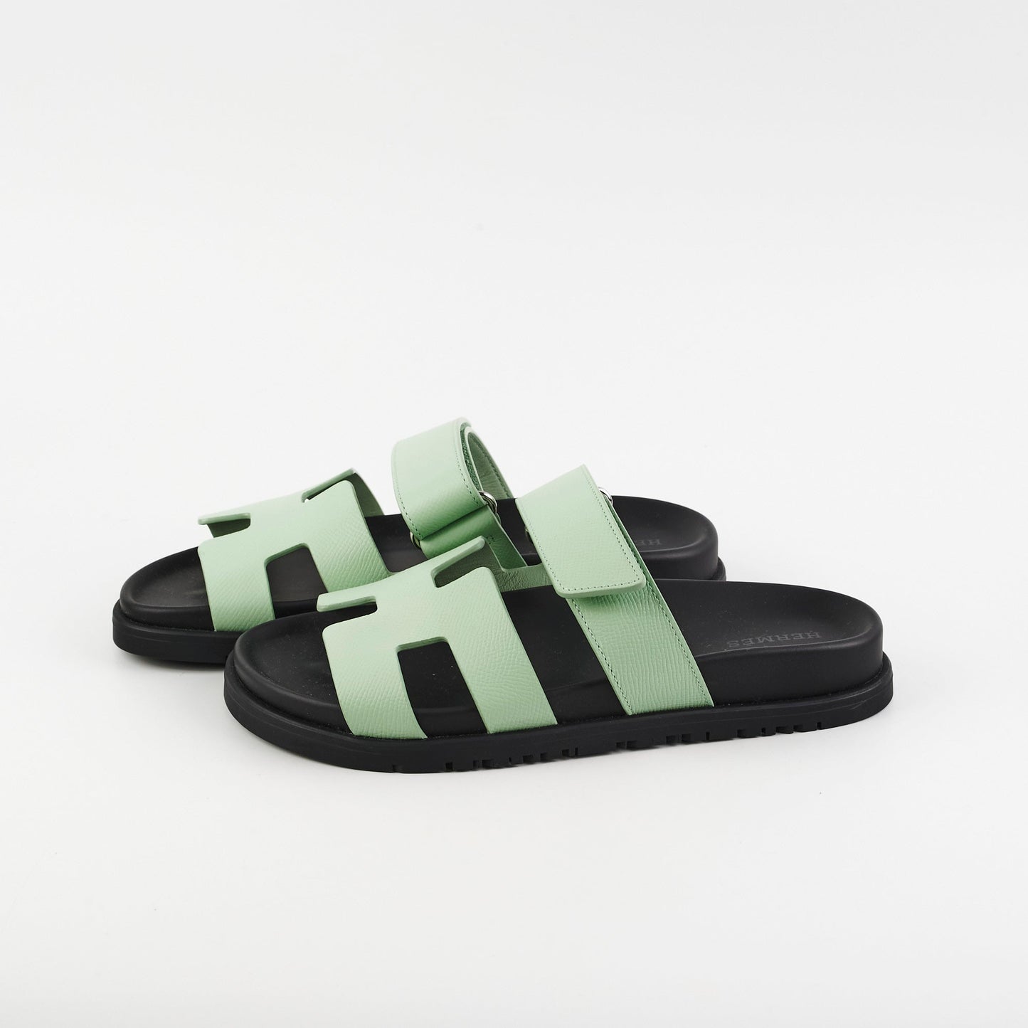 Hermes Vert Jade Sandales Chypre Size 36