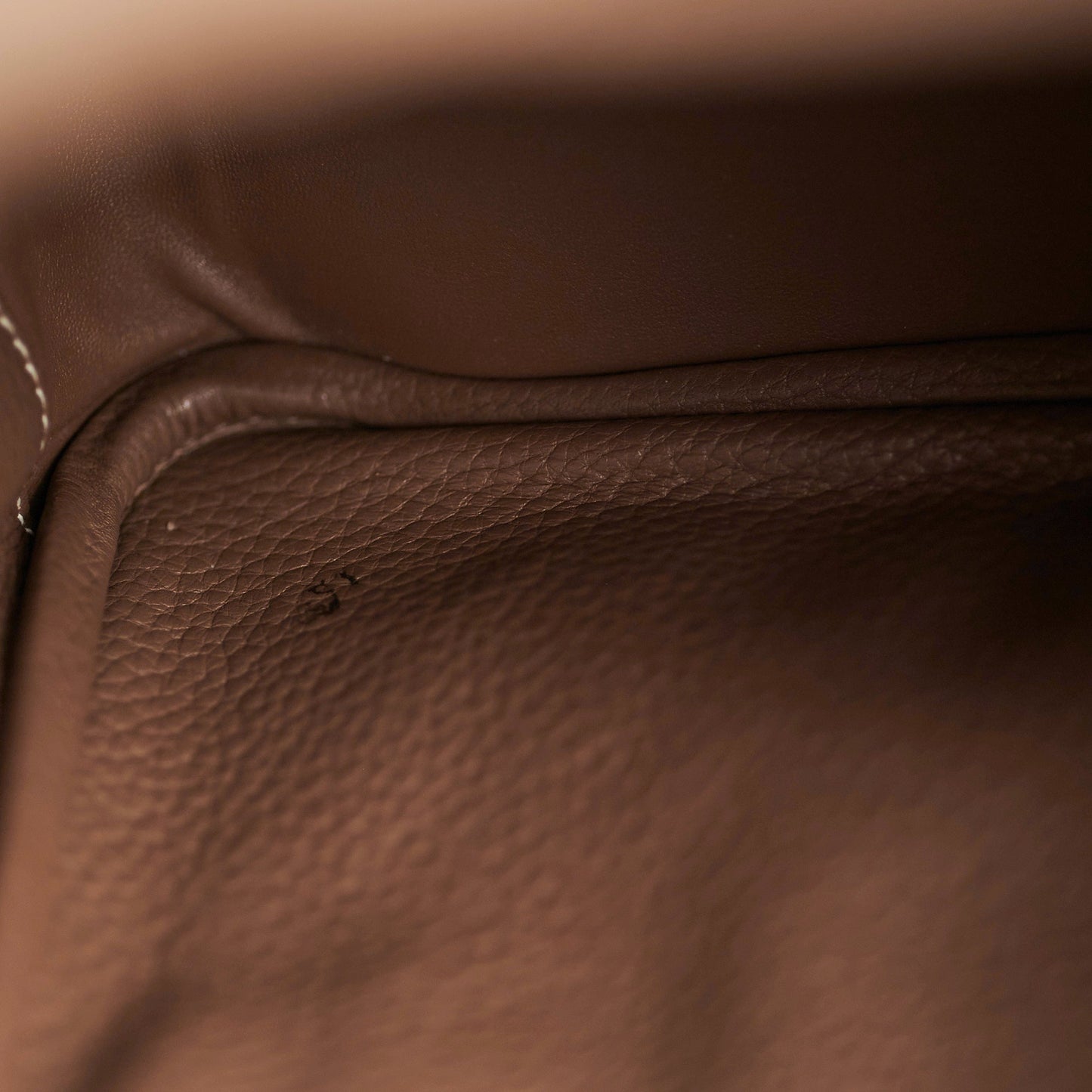 Hermes Lindy 30 Etoupe Q Square Stamp