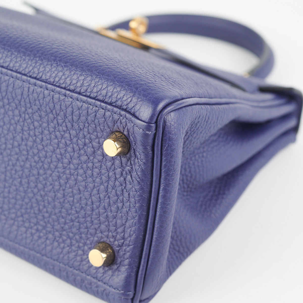 Hermes Kelly 25 Blue Saphir C Stamp