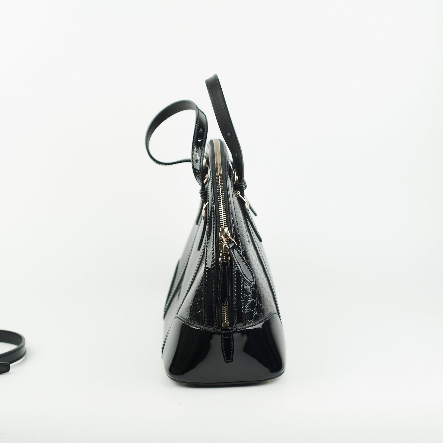 Gucci Bowling Patent Black Bag
