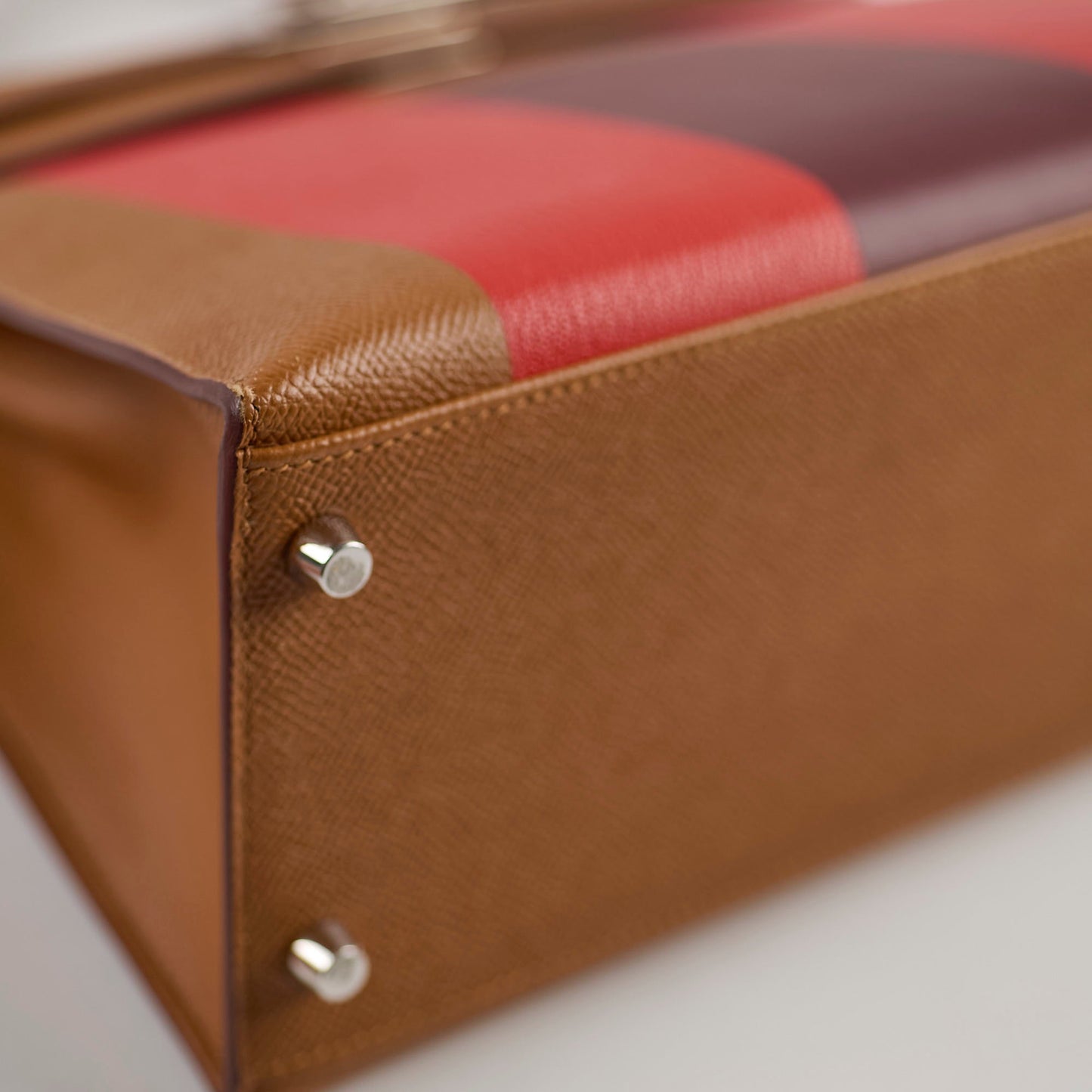 Hermes Kelly 28 Letter H Epsom Sellier A Stamp Gold/Capucines/Rouge