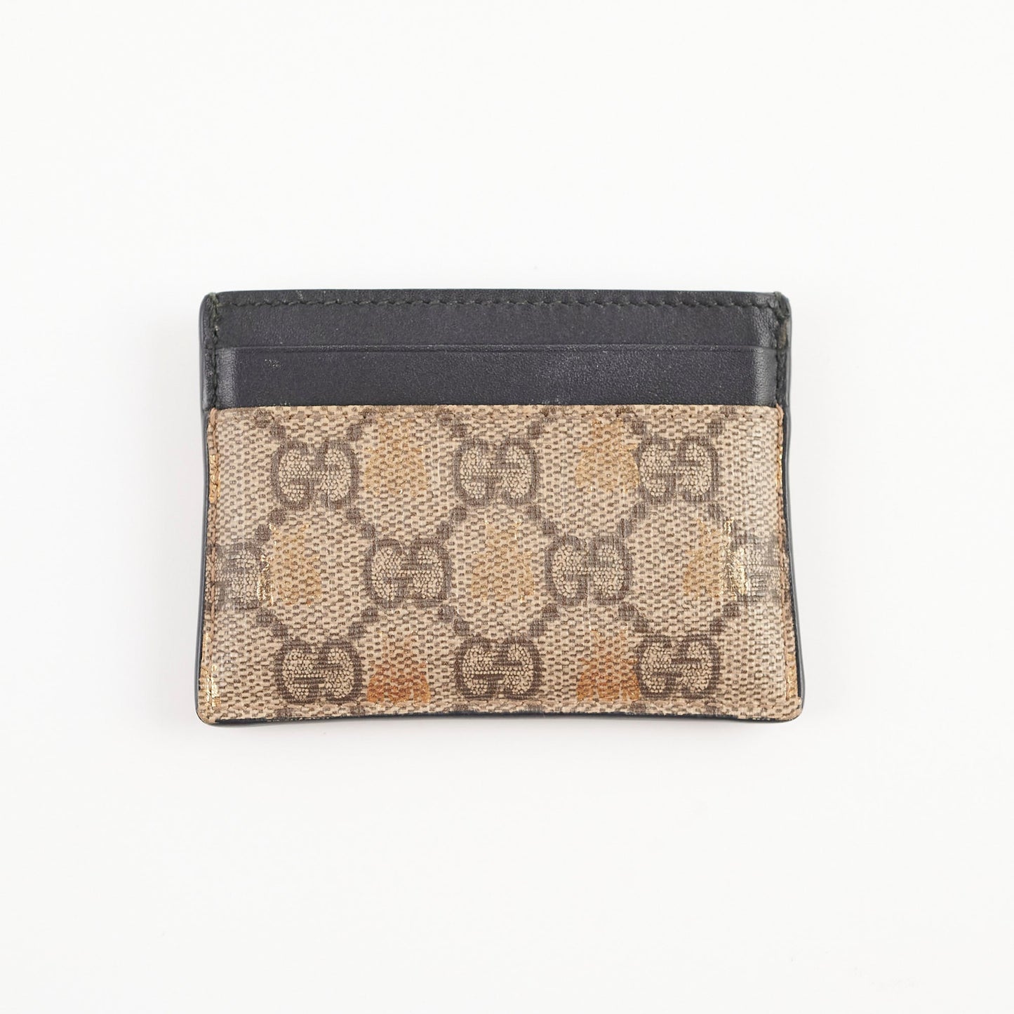 Gucci GG Supreme Bee Card Holder Wallet