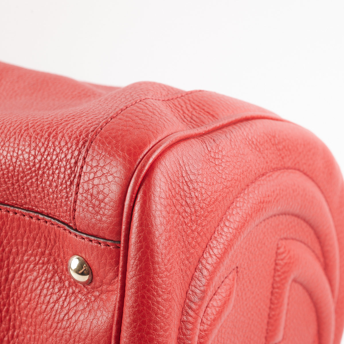 Gucci Soho Boston Red Top Handle Bag