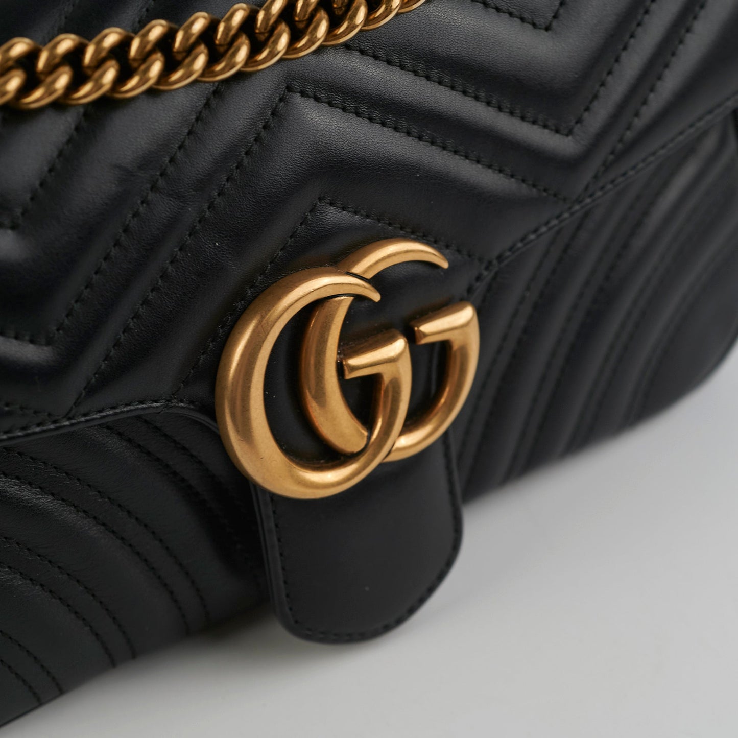 Gucci Marmont Small Black Shoulder Bag