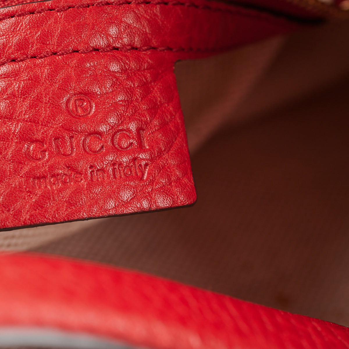 Gucci Soho Boston Red Top Handle Bag
