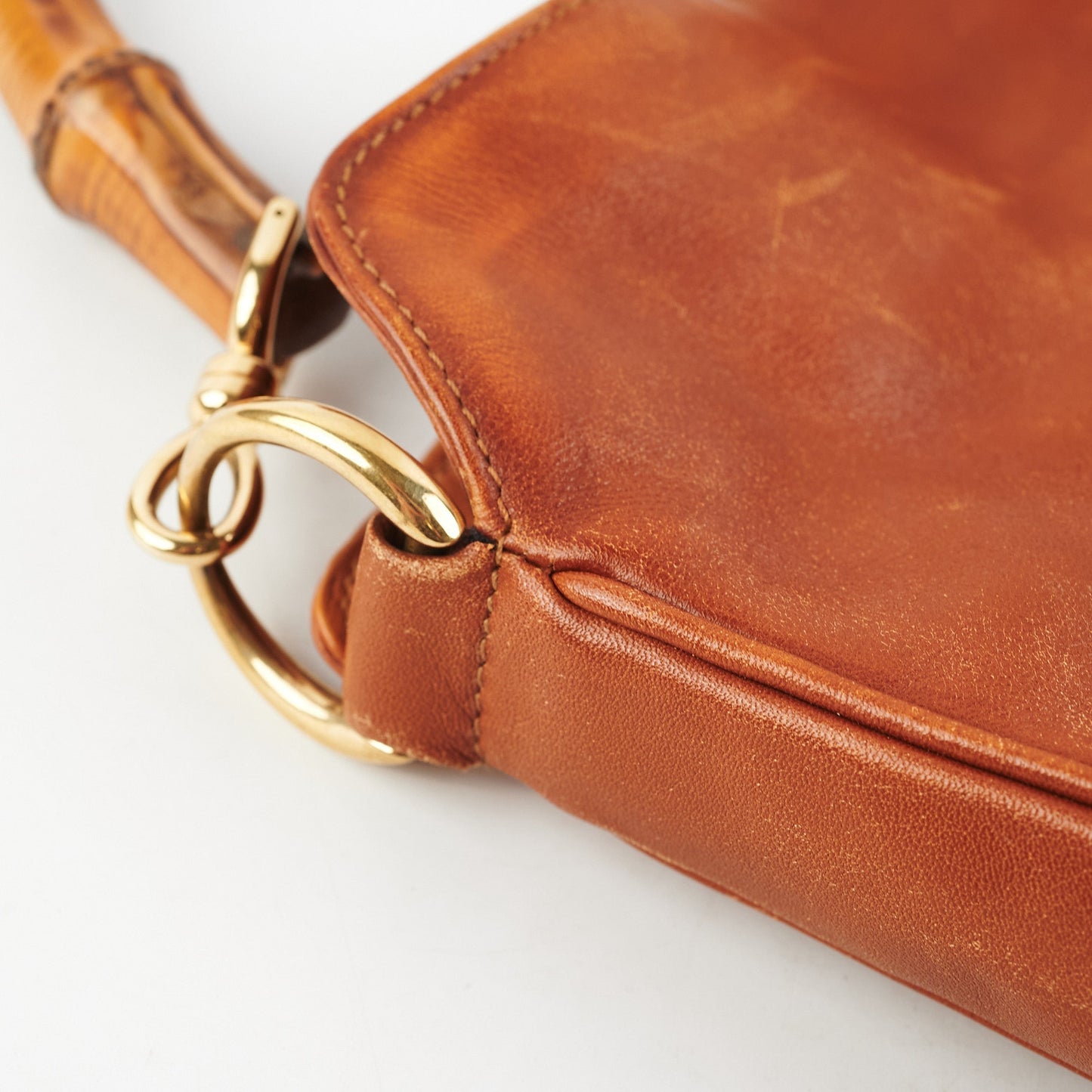 Gucci Vintage Bamboo Bag Brown