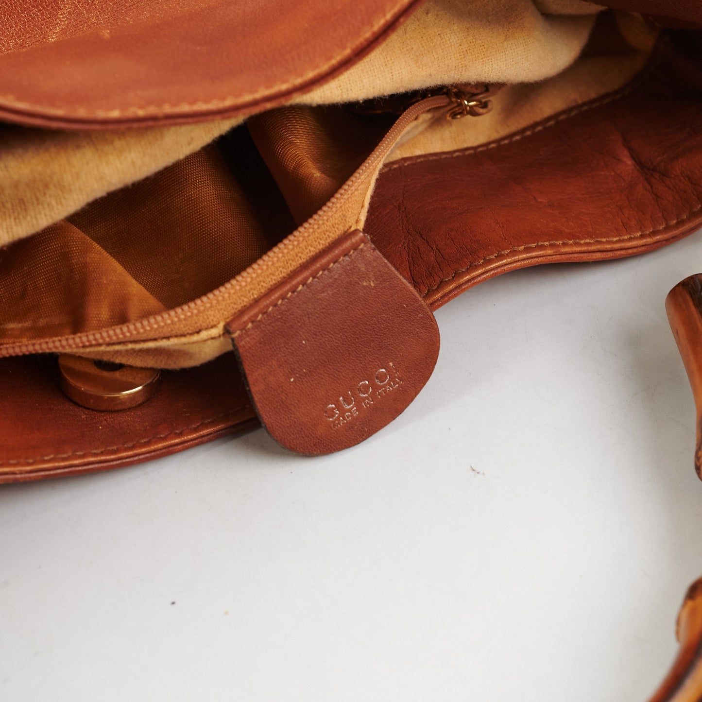 Gucci Vintage Bamboo Bag Brown