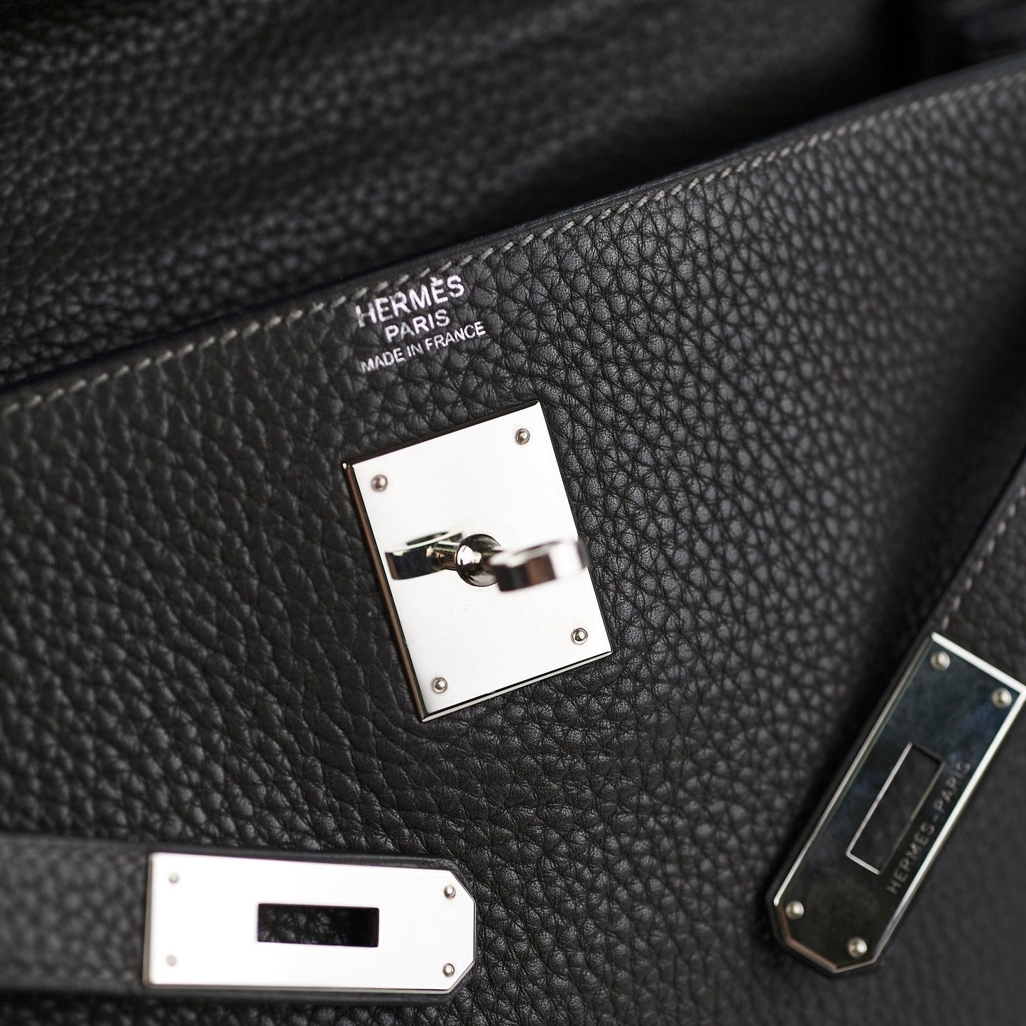 Hermes Kelly 32 Graphite Stamp T