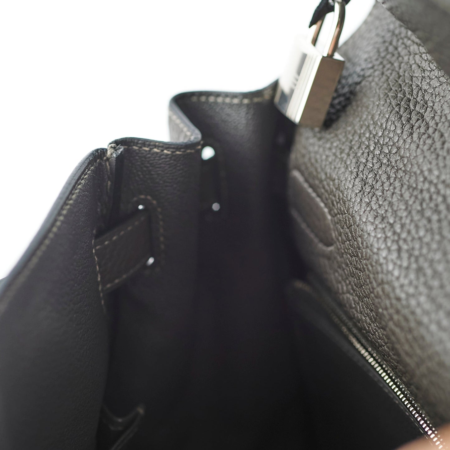 Hermes Kelly 32 Graphite Stamp T
