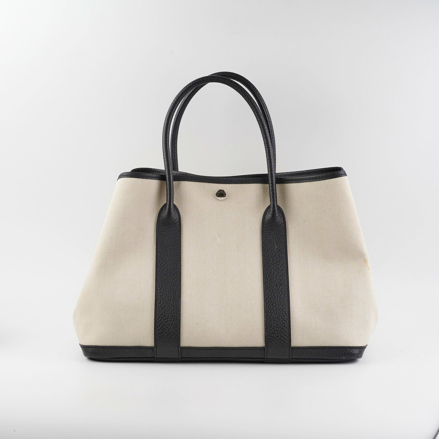 Hermes Garden Party 36 Cream Canvas Tote