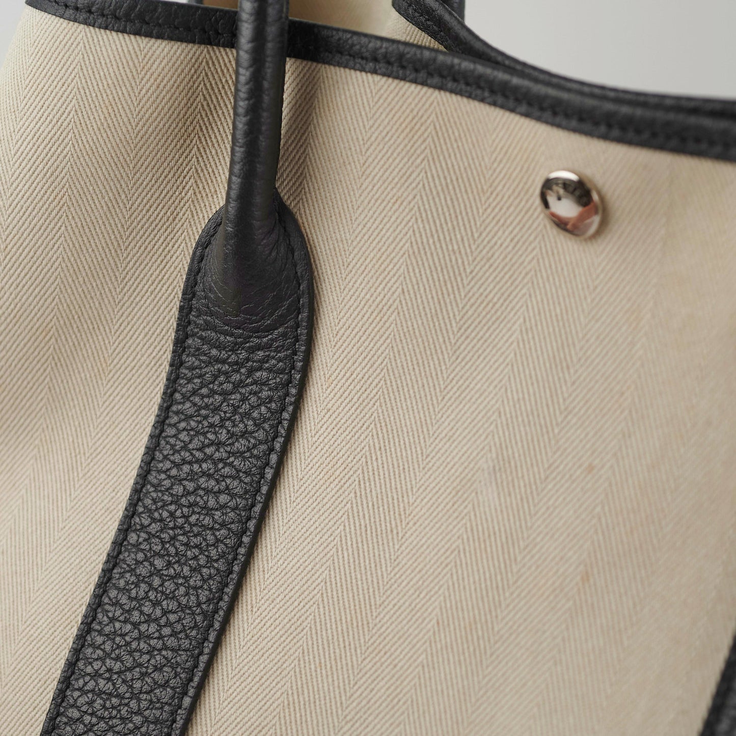 Hermes Garden Party 36 Cream Canvas Tote