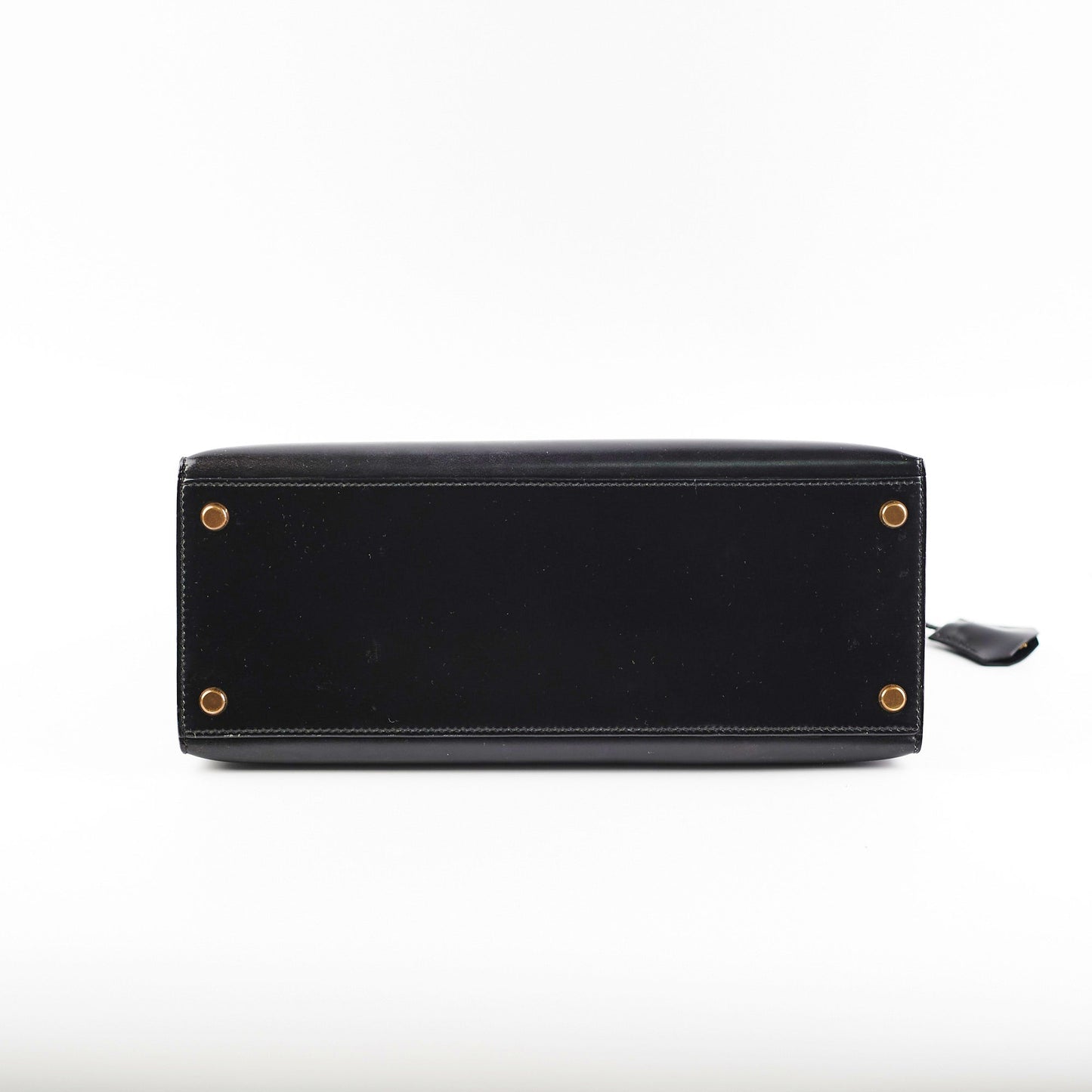 Hermes Vintage Kelly 28 Box Leather Noir Black - N Circle Stamp 1984